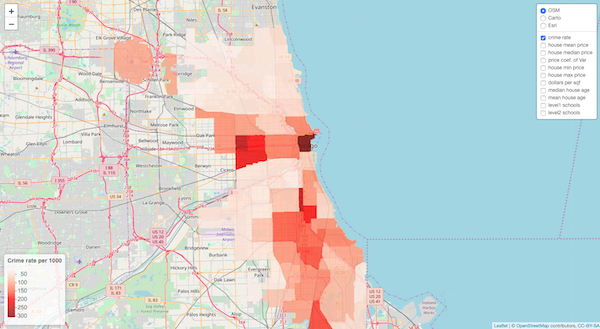 map of communities crime rates